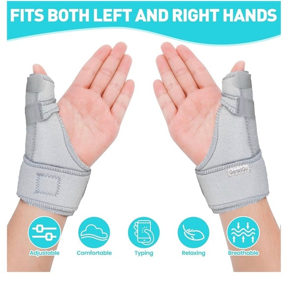 Trigger Thumb Splint - Spica Support Adjustable Stabilizer for Pain,Arthritis, - Picture 8 of 13